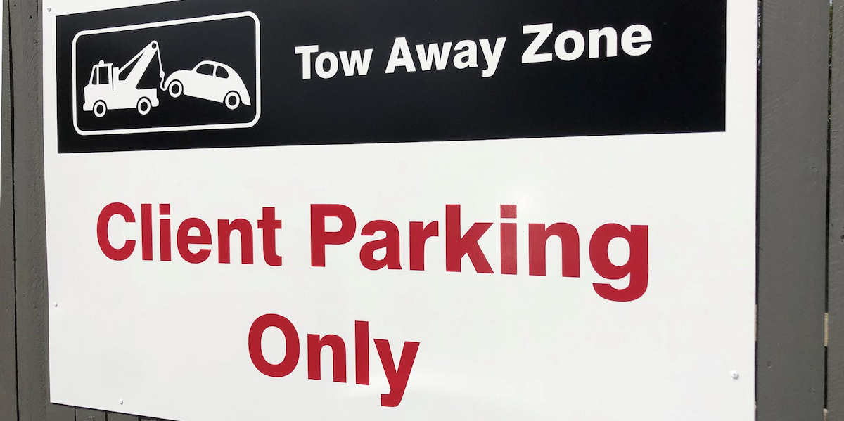 car park signage